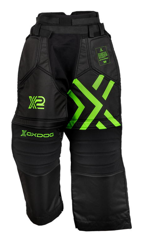 X2 Goalie Pants SR Black/Green 25/26