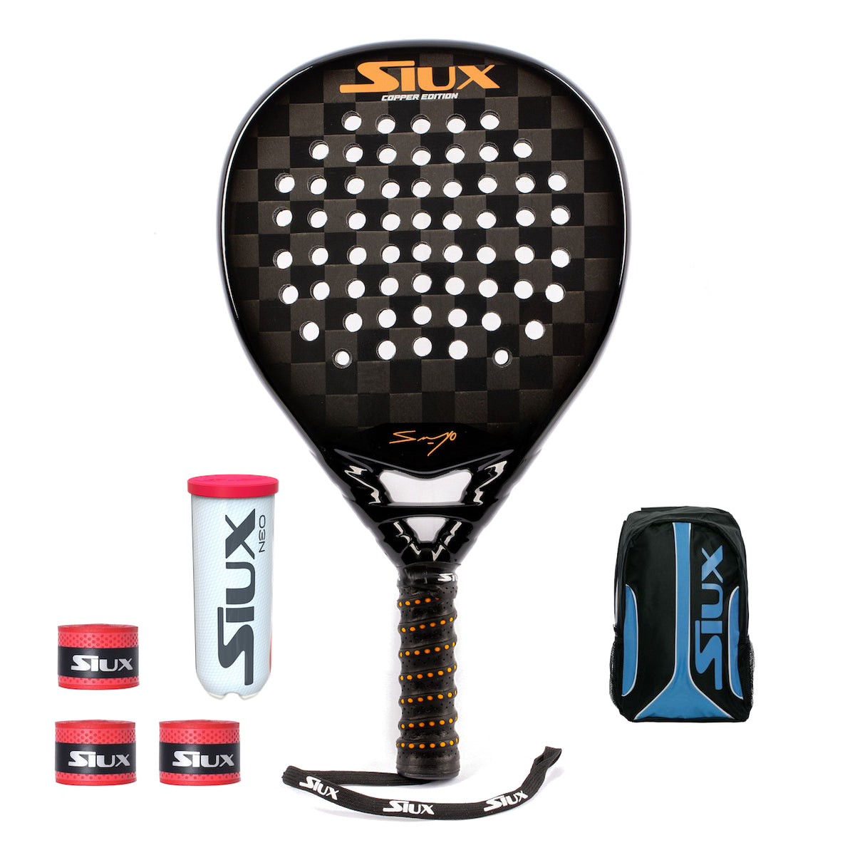 Siux SG "Sanyo" Copper Edition 2022 + Neo + Overgrip + BackPack Ongoal
