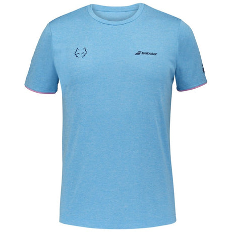 Crew Neck Tee Juan Lebrón Cyan Blue