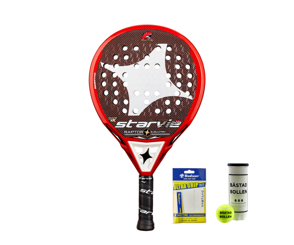 Toalsong Raptor Racket Starvie Raptor Evolution 2022/2023 + 3-pack Toalson + Båstadbollen – Ongoal